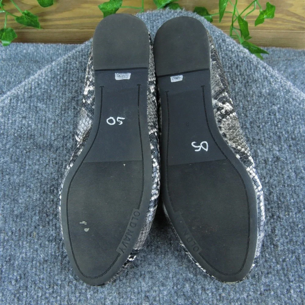 Old Navy‎  Women Ballet Shoes Gray Synthetic Slip On Size 8 Medium